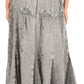 Sakkas Olivia Womens Maxi Bohemian Gypsy Long Skirt With Elastic Waist and Lace