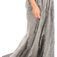 Sakkas Olivia Womens Maxi Bohemian Gypsy Long Skirt With Elastic Waist and Lace