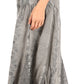 Sakkas Olivia Womens Maxi Bohemian Gypsy Long Skirt With Elastic Waist and Lace