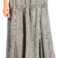 Sakkas Olivia Womens Maxi Bohemian Gypsy Long Skirt With Elastic Waist and Lace