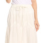 Sakkas Olivia Womens Maxi Bohemian Gypsy Long Skirt With Elastic Waist and Lace