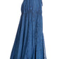 Sakkas Olivia Womens Maxi Bohemian Gypsy Long Skirt With Elastic Waist and Lace