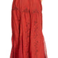 Sakkas Olivia Womens Maxi Bohemian Gypsy Long Skirt With Elastic Waist and Lace