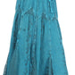 Sakkas Olivia Womens Maxi Bohemian Gypsy Long Skirt With Elastic Waist and Lace