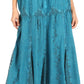 Sakkas Olivia Womens Maxi Bohemian Gypsy Long Skirt With Elastic Waist and Lace