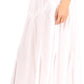 Sakkas Olivia Womens Maxi Bohemian Gypsy Long Skirt With Elastic Waist and Lace