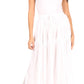 Sakkas Olivia Womens Maxi Bohemian Gypsy Long Skirt With Elastic Waist and Lace