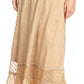 Sakkas Shamim Boho Maxi Long Skirt with Sheer Textured Panels W/ Smocked Waistband