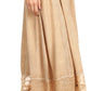 Sakkas Shamim Boho Maxi Long Skirt with Sheer Textured Panels W/ Smocked Waistband