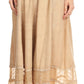 Sakkas Shamim Boho Maxi Long Skirt with Sheer Textured Panels W/ Smocked Waistband