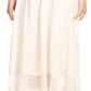 Sakkas Shamim Boho Maxi Long Skirt with Sheer Textured Panels W/ Smocked Waistband