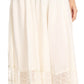 Sakkas Shamim Boho Maxi Long Skirt with Sheer Textured Panels W/ Smocked Waistband
