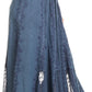 Sakkas Monola Long Tall Lace Embroidered Paneled Adjustable Waist Flare Skirt