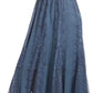 Sakkas Monola Long Tall Lace Embroidered Paneled Adjustable Waist Flare Skirt
