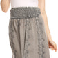 Sakkas Monola Long Tall Lace Embroidered Paneled Adjustable Waist Flare Skirt
