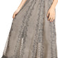 Sakkas Monola Long Tall Lace Embroidered Paneled Adjustable Waist Flare Skirt