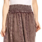 Sakkas Monola Long Tall Lace Embroidered Paneled Adjustable Waist Flare Skirt