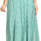Sakkas Monola Long Tall Lace Embroidered Paneled Adjustable Waist Flare Skirt