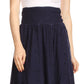 Sakkas Monola Long Tall Lace Embroidered Paneled Adjustable Waist Flare Skirt