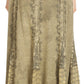 Sakkas Monola Long Tall Lace Embroidered Paneled Adjustable Waist Flare Skirt