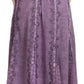 Sakkas Monola Long Tall Lace Embroidered Paneled Adjustable Waist Flare Skirt