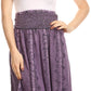 Sakkas Monola Long Tall Lace Embroidered Paneled Adjustable Waist Flare Skirt
