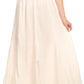 Sakkas Monola Long Tall Lace Embroidered Paneled Adjustable Waist Flare Skirt
