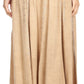 Sakkas Ines Womens Gypsy Maxi Bohemian Long Skirt With Elastic Smock Waist & Lace