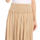 Sakkas Ines Womens Gypsy Maxi Bohemian Long Skirt With Elastic Smock Waist & Lace