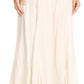 Sakkas Monica Womens Gypsy Bohemian Long Maxi Skirt with Elastic Waist and Lace