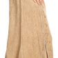 Sakkas Monica Womens Gypsy Bohemian Long Maxi Skirt with Elastic Waist and Lace