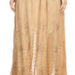 Sakkas Aleja Womens Bohemian Gypsy Maxi Long Skirt Adjustable Elastic Waist Lace