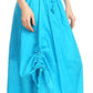 Sakkas Coco Long Cotton Ruffle Skirt with Pockets and Elastic Waistband