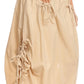 Sakkas Coco Long Cotton Ruffle Skirt with Pockets and Elastic Waistband