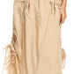 Sakkas Coco Long Cotton Ruffle Skirt with Pockets and Elastic Waistband