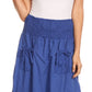 Sakkas Coco Long Cotton Ruffle Skirt with Pockets and Elastic Waistband