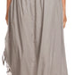 Sakkas Coco Long Cotton Ruffle Skirt with Pockets and Elastic Waistband