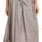 Sakkas Coco Long Cotton Ruffle Skirt with Pockets and Elastic Waistband