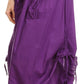 Sakkas Coco Long Cotton Ruffle Skirt with Pockets and Elastic Waistband