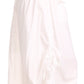 Sakkas Coco Long Cotton Ruffle Skirt with Pockets and Elastic Waistband