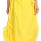 Sakkas Coco Long Cotton Ruffle Skirt with Pockets and Elastic Waistband