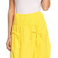 Sakkas Coco Long Cotton Ruffle Skirt with Pockets and Elastic Waistband