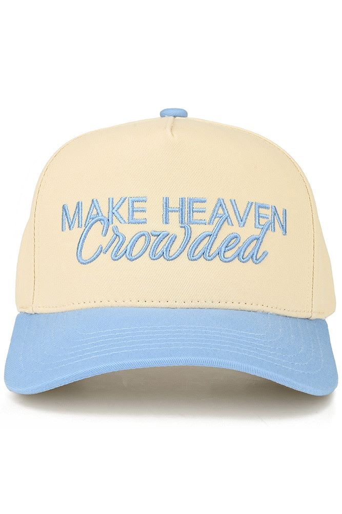 C.C MAKE HEAVEN CROWDED Gorra Trucker con Letras Bordadas