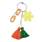 Smile Flower Tassel Bag Charm / Keychain