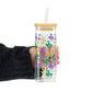 Balloon Dog Mardi Gras Glass Cups
