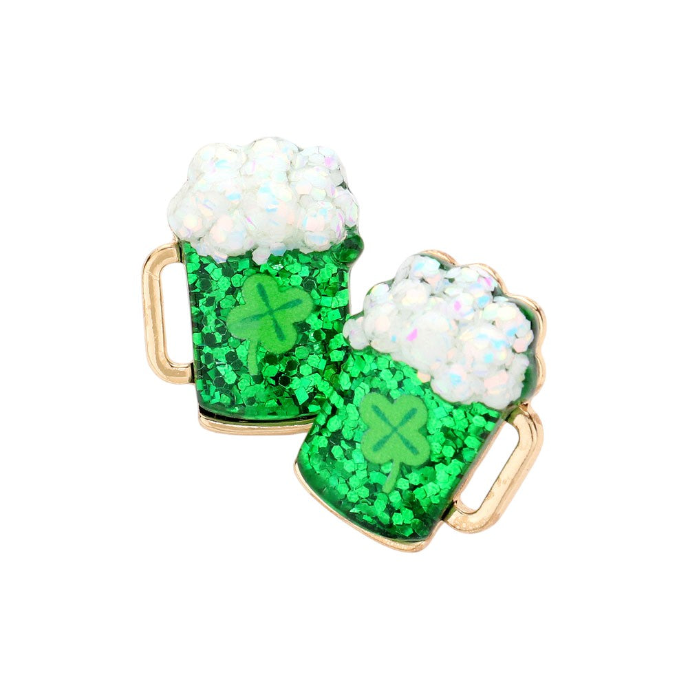 Women's St Patrick's Day Leprechaun Hat Stud Earrings