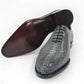 Maurice King Custom Made Stingray Lace-Up Shoe - Grey