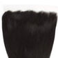 Frontal de cabello humano liso brasileño de 13x4 con encaje transparente