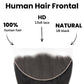 Frontal de cabello humano liso de encaje HD 13x6