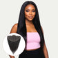Frontal de cabello humano liso de encaje HD 13x6
